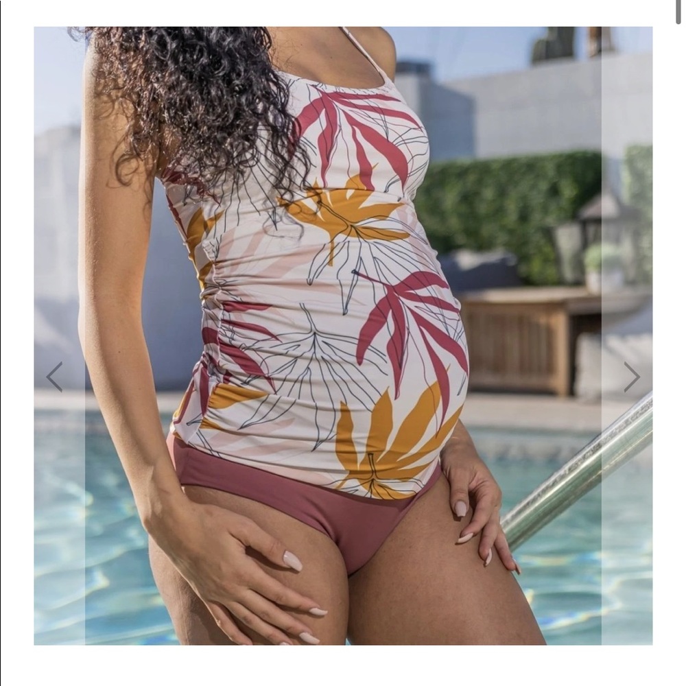 NWT Senita Athletics Maternity 2 piece swim set M